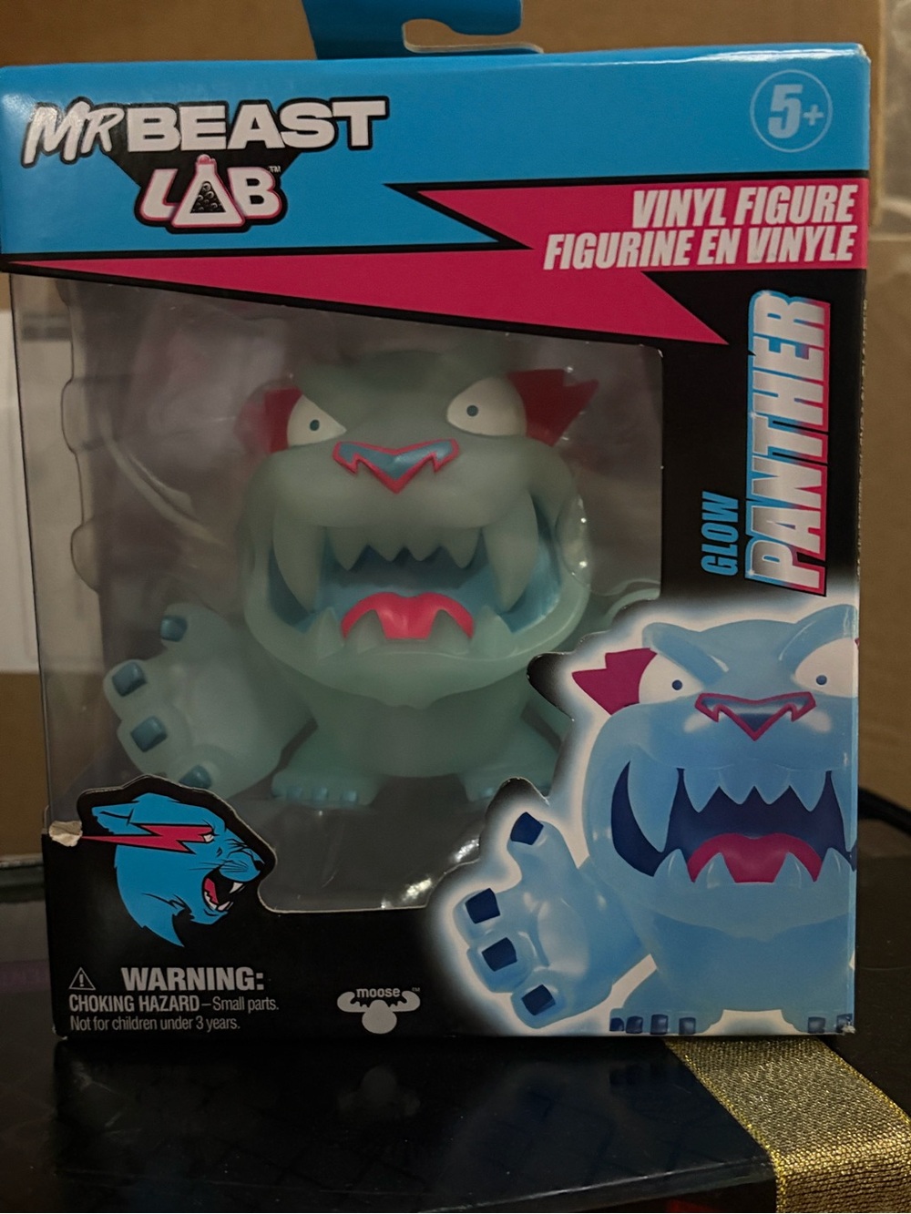 Mr beast lab glow panther vinyl figure